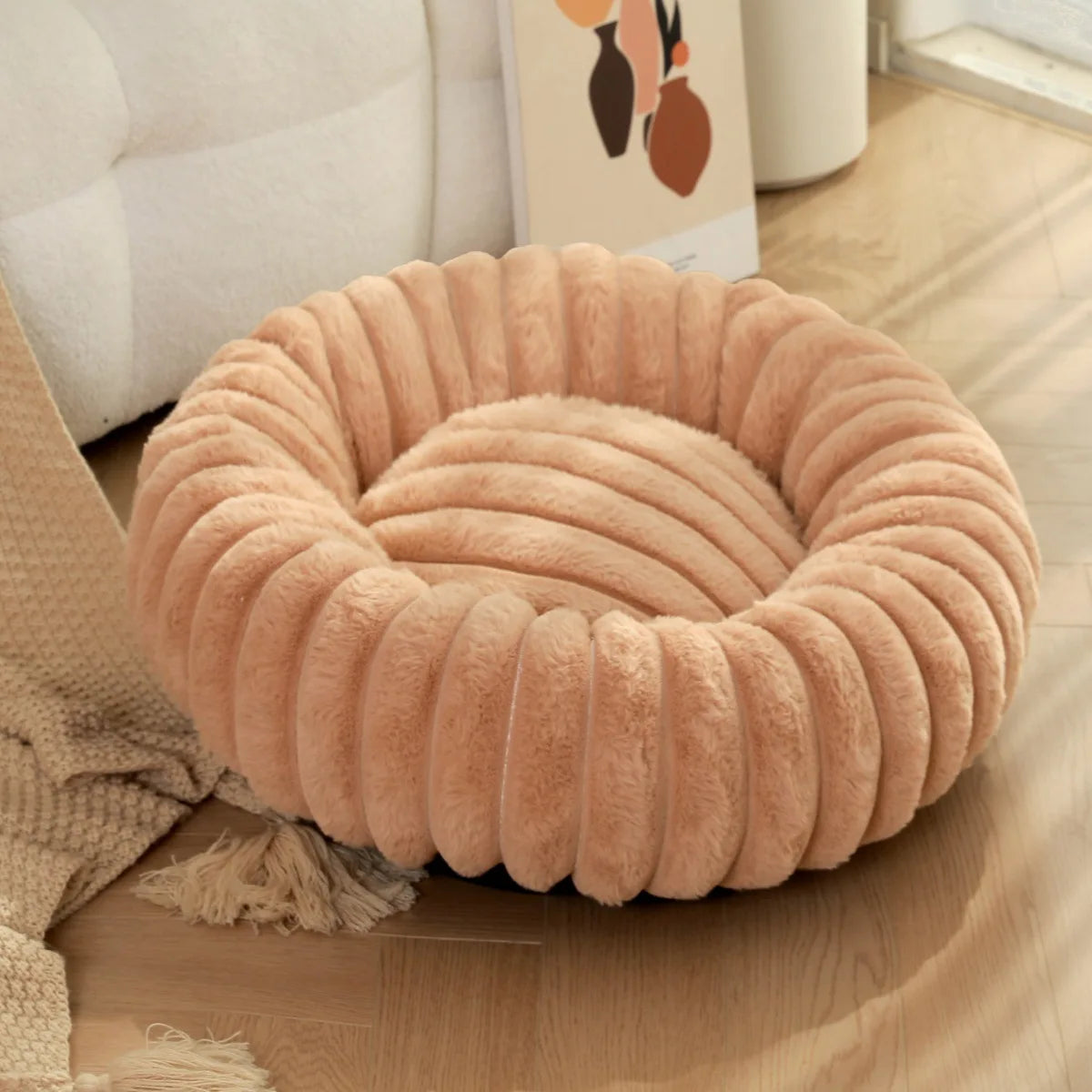 Plush Round Pet Kennel
