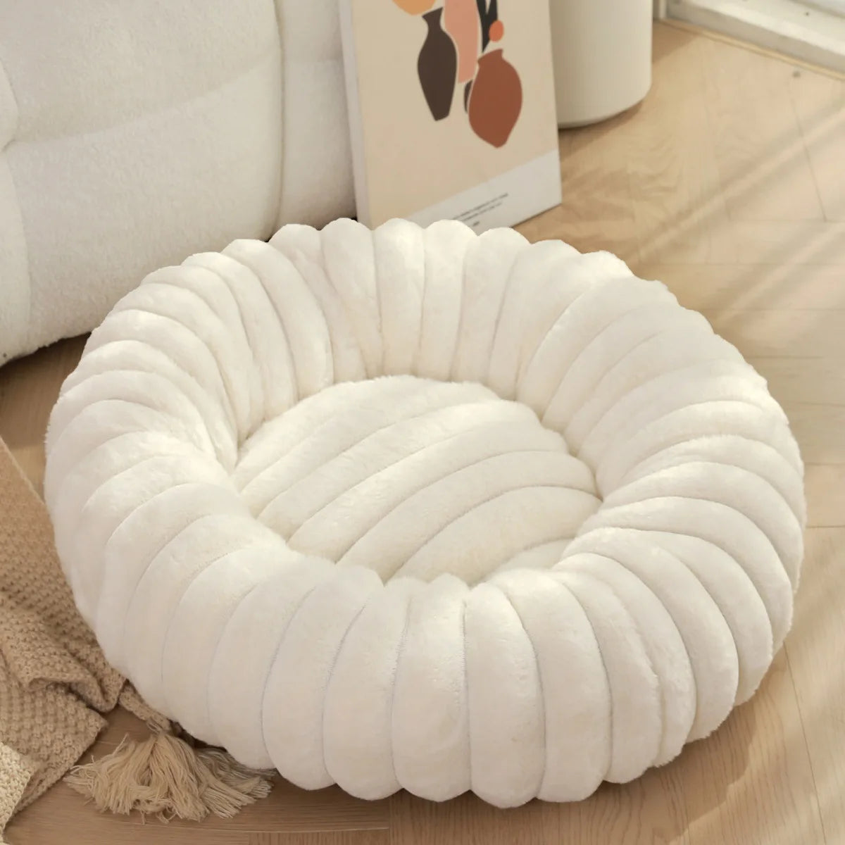 Plush Round Pet Kennel