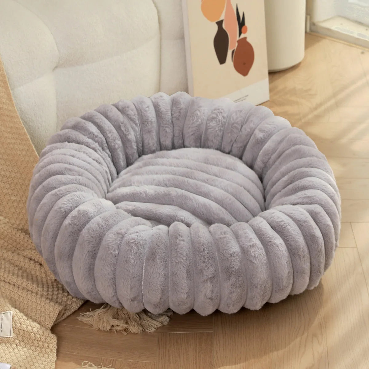 Plush Round Pet Kennel