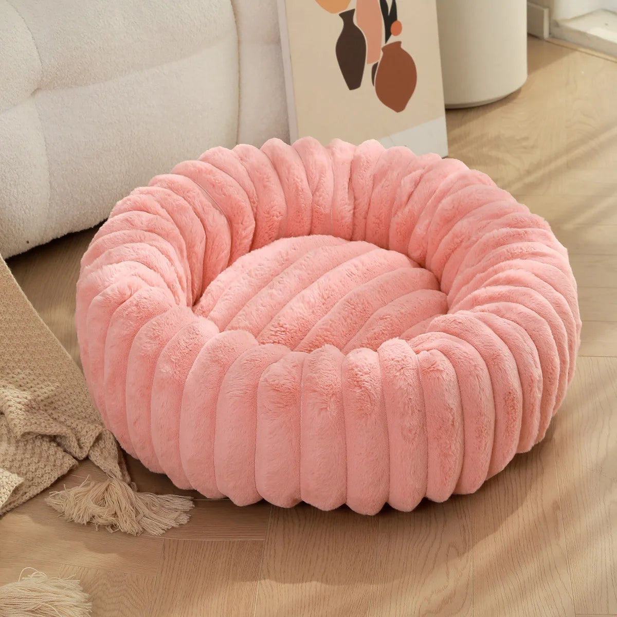 Plush Round Pet Kennel