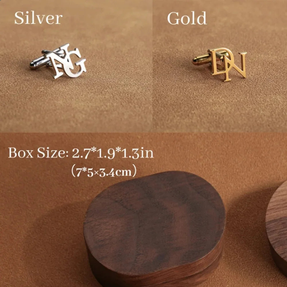 Customised Initial Cufflinks