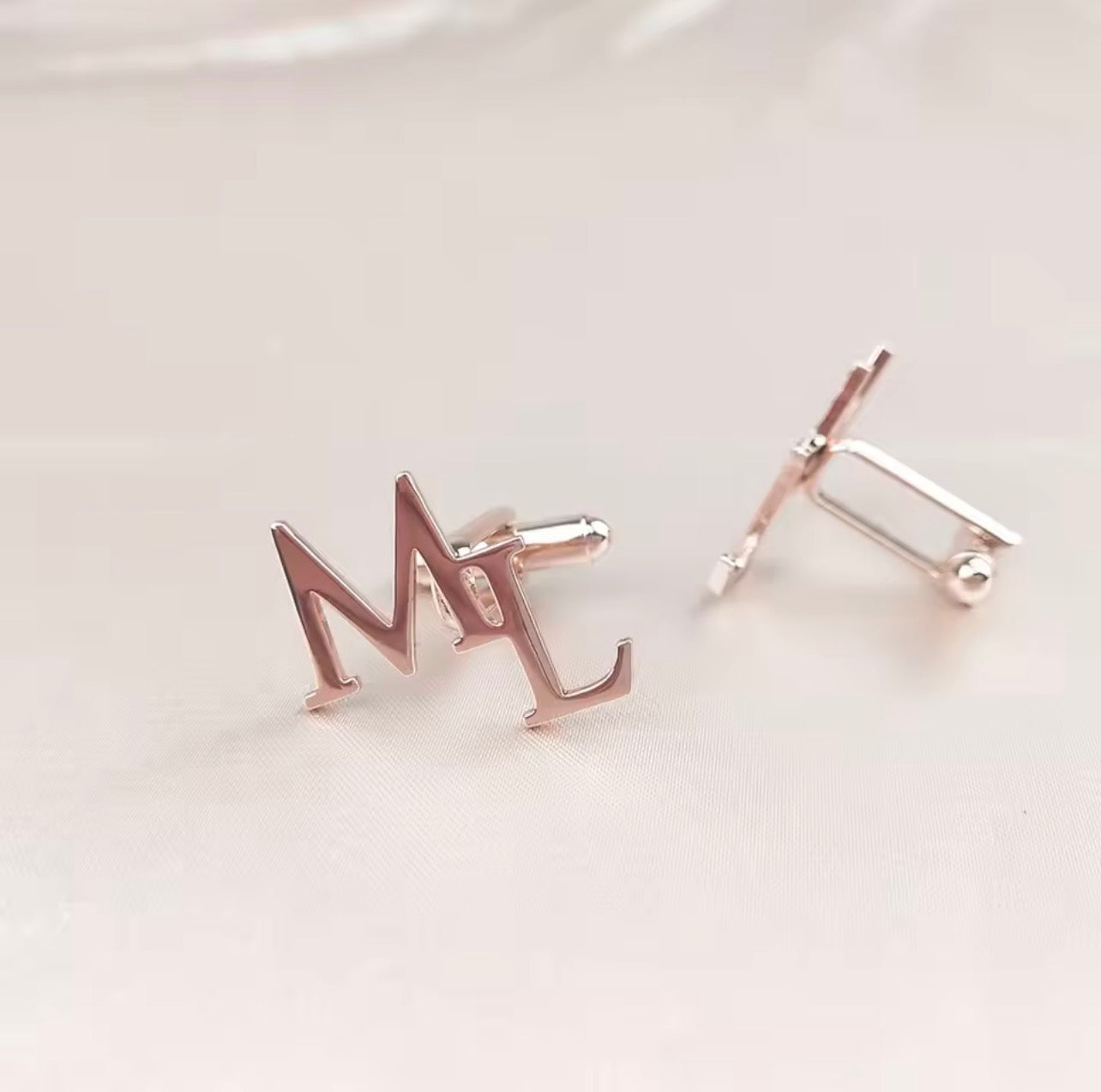 Customised Cufflinks With Wood Finish Display Box