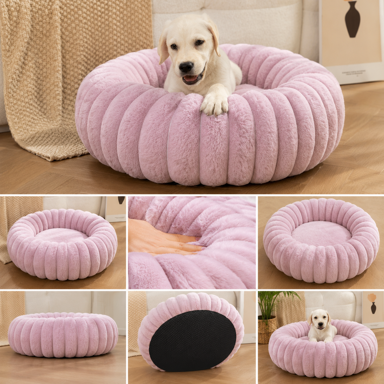 Plush Round Pet Kennel